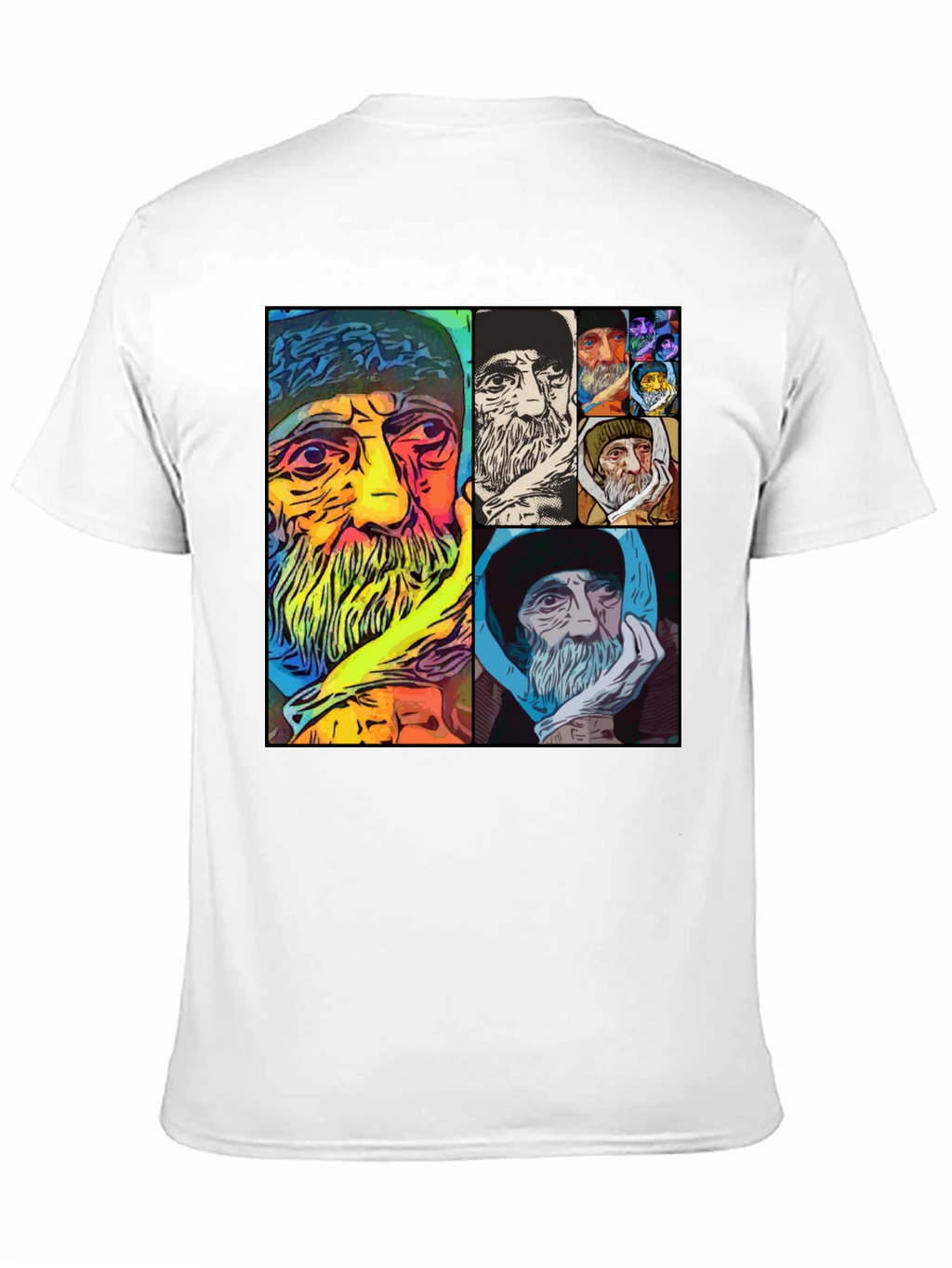 Unique Artistic Portrait Collage T-Shirt