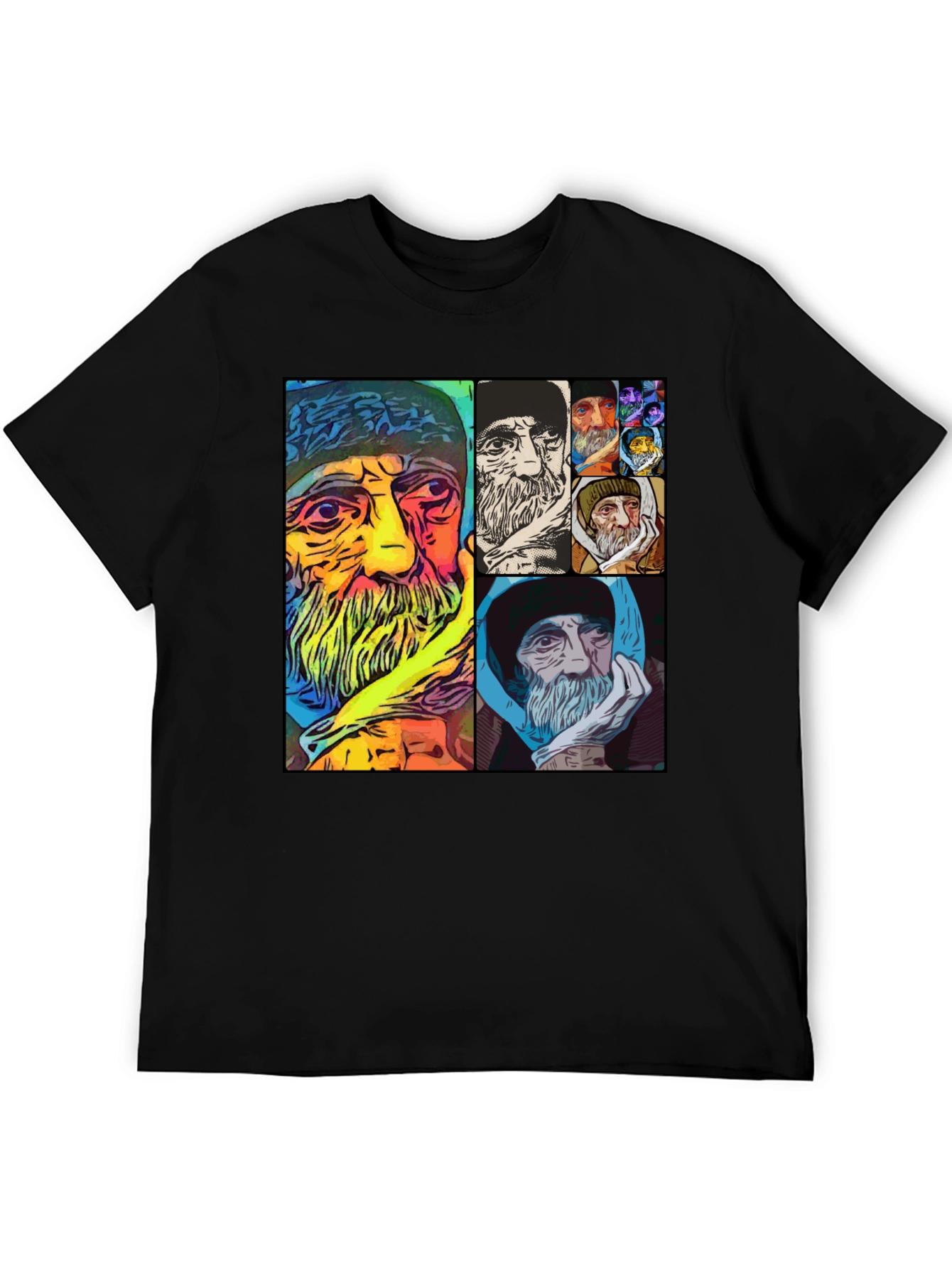 Unique Artistic Portrait Collage T-Shirt