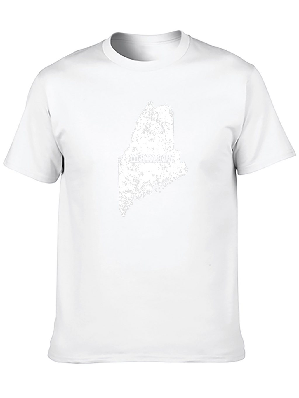 Mamaw Maine State Black Graphic Tee