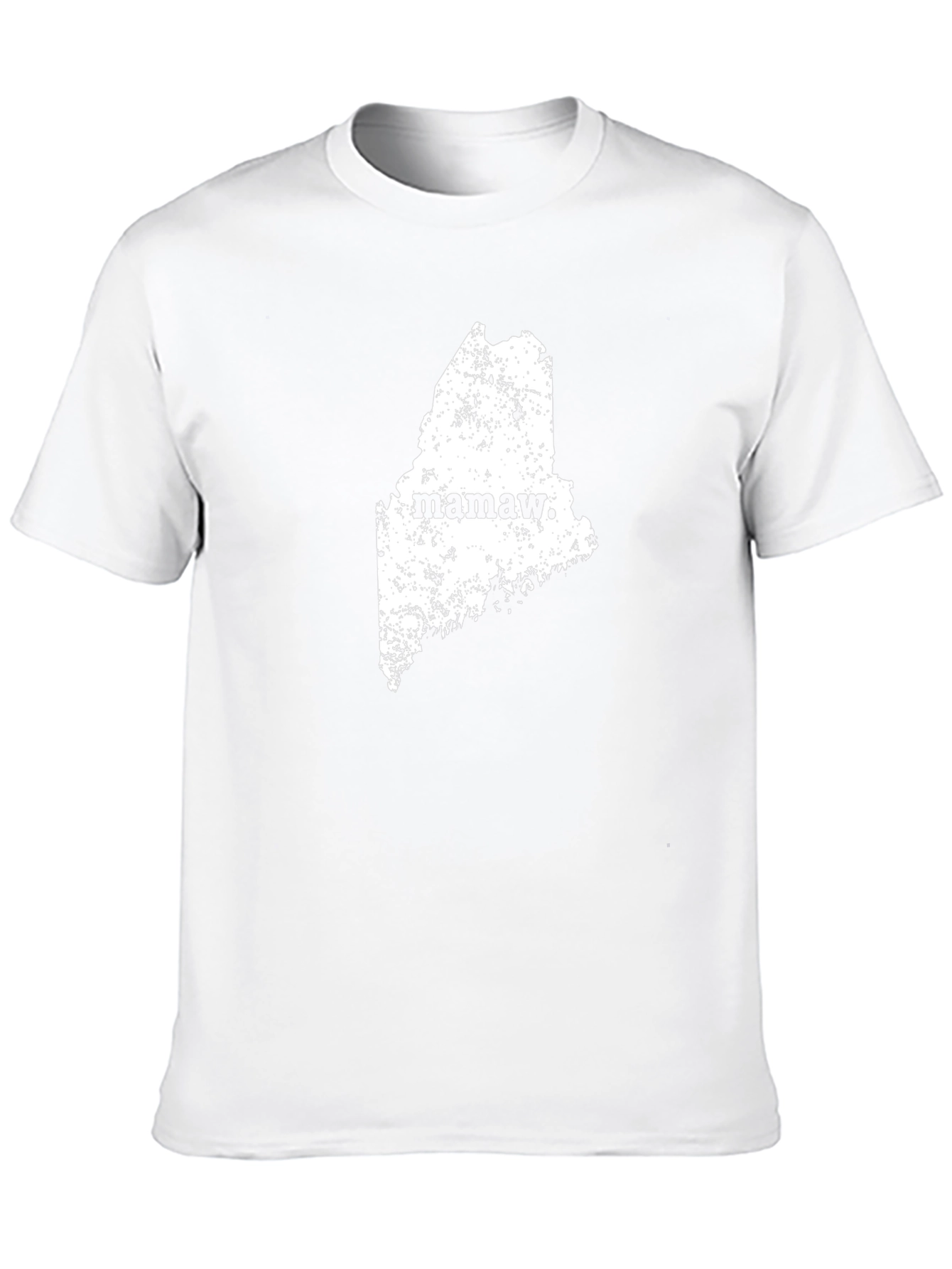 Mamaw Maine State Black Graphic Tee