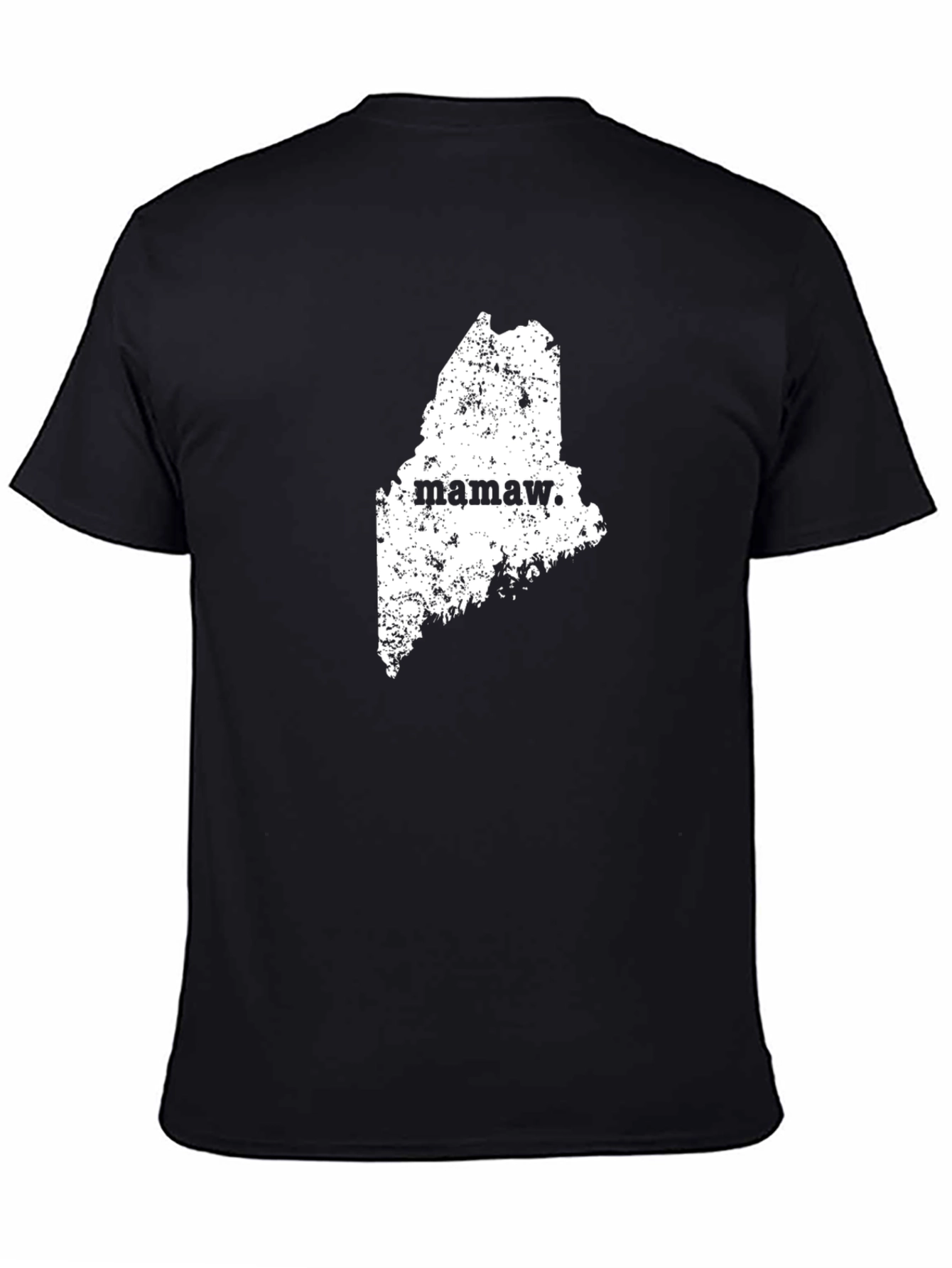 Mamaw Maine State Black Graphic Tee