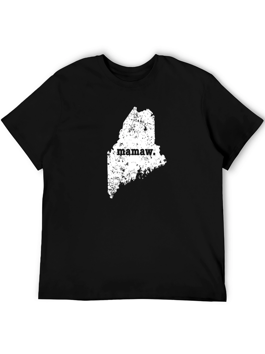 Mamaw Maine State Black Graphic Tee