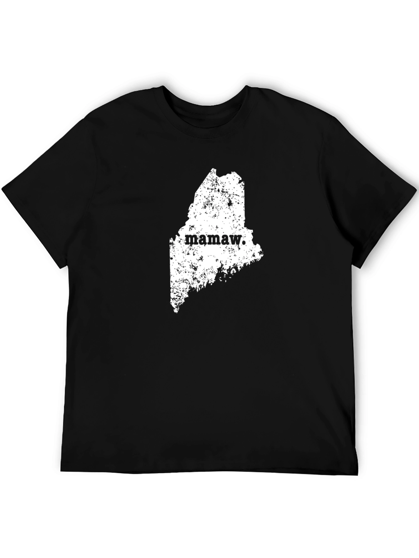 Mamaw Maine State Black Graphic Tee