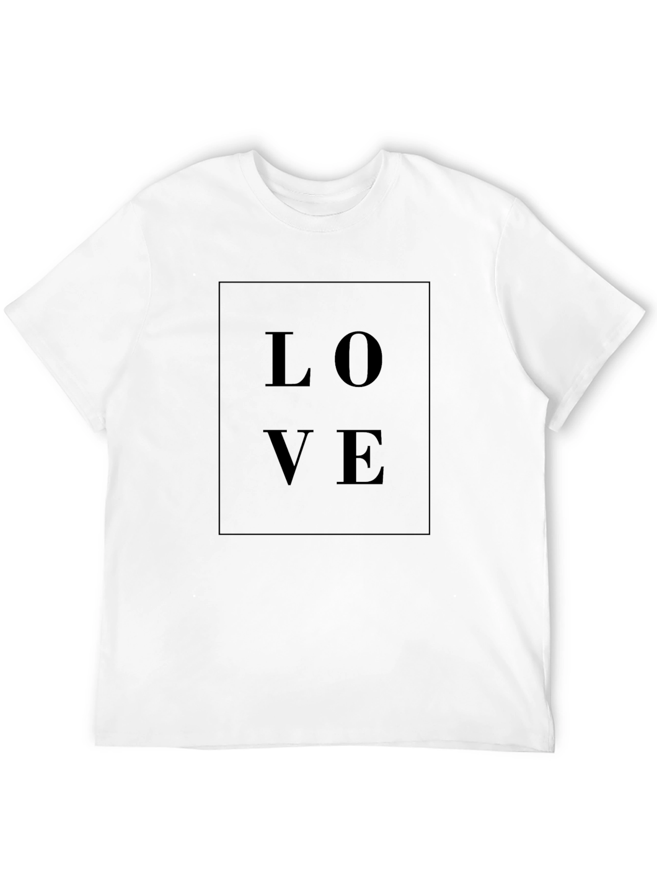LOVE Graphic Tee - Classic Black Soft Cotton Blend