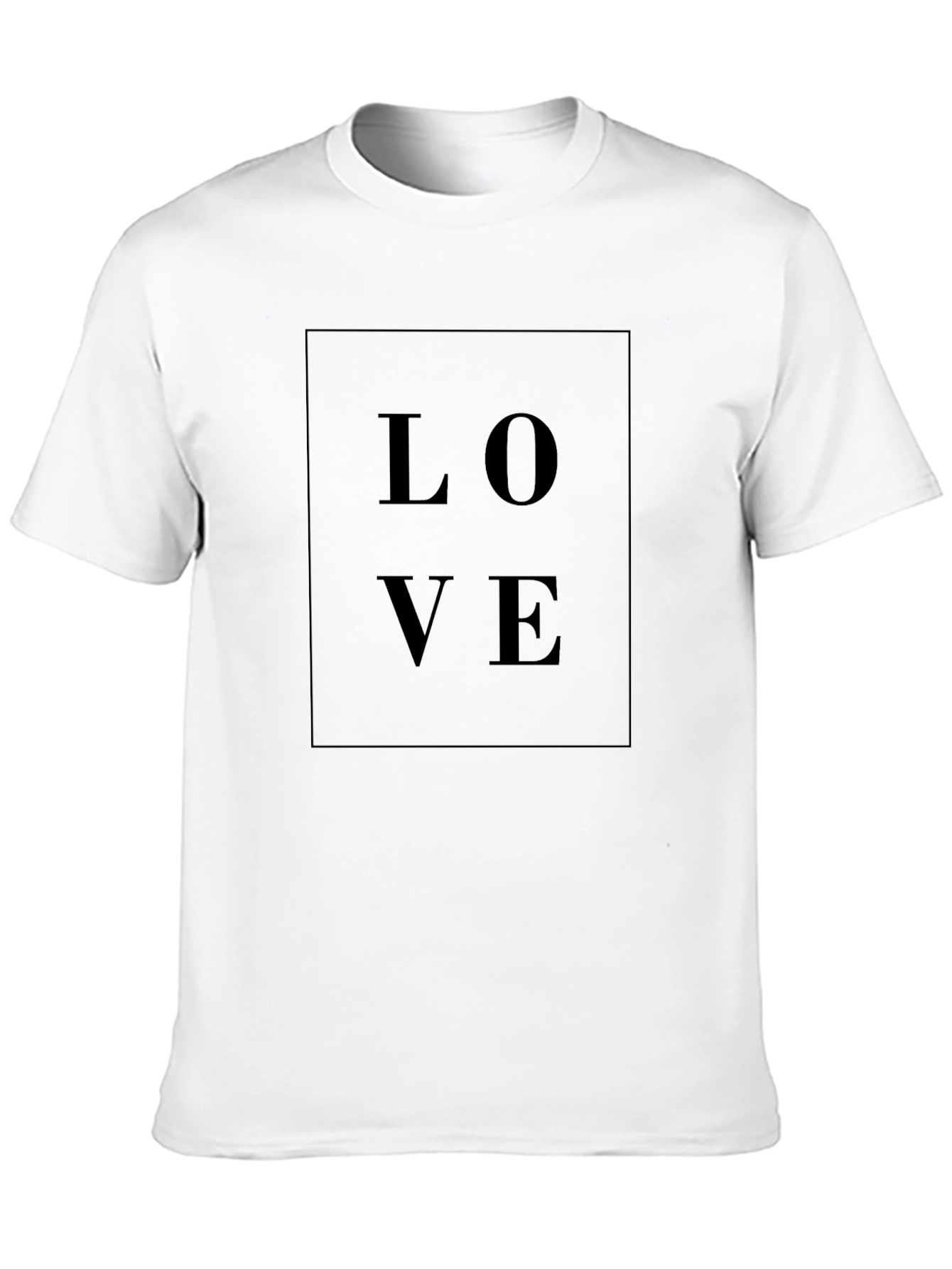 LOVE Graphic Tee - Classic Black Soft Cotton Blend