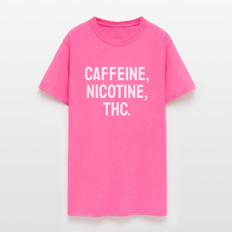 Caffeine, Nicotine, THC.