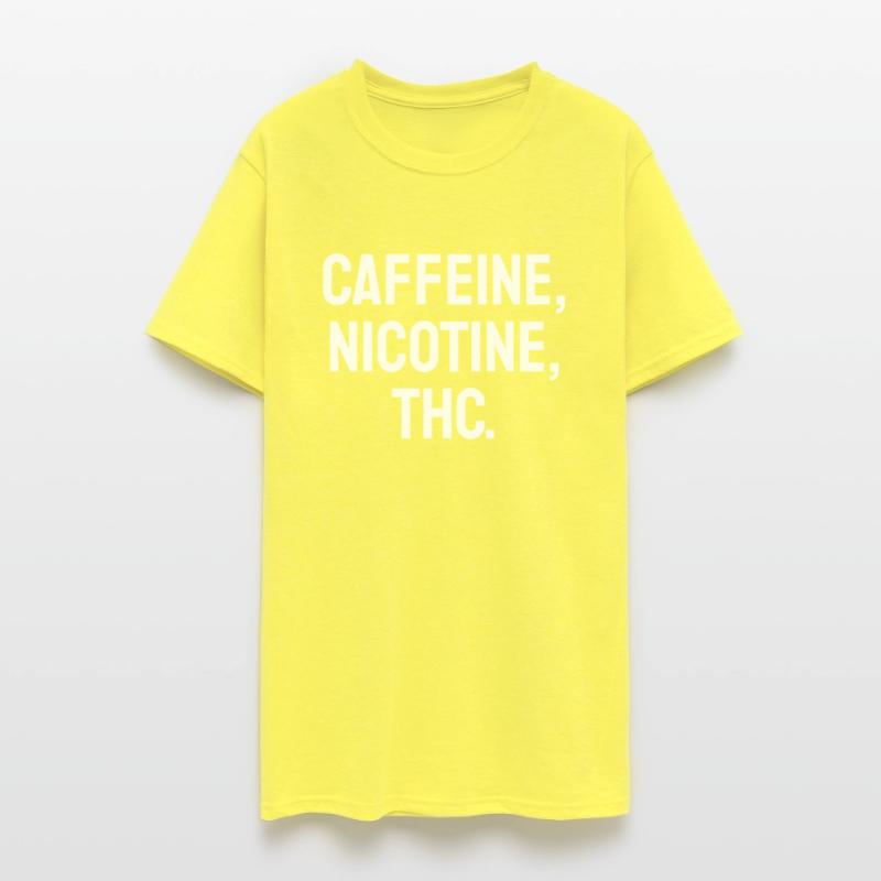 Caffeine, Nicotine, THC.