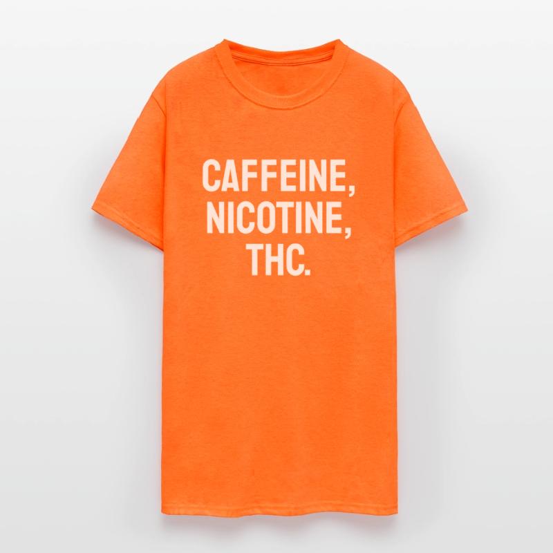 Caffeine, Nicotine, THC.