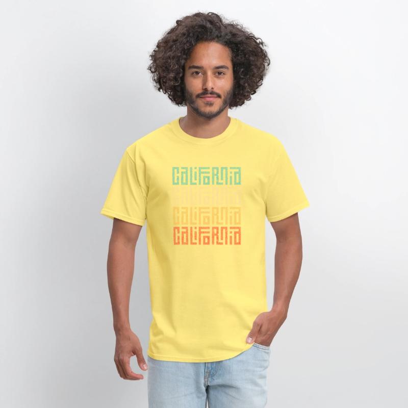 California Vibes Colorful Graphic T-Shirt