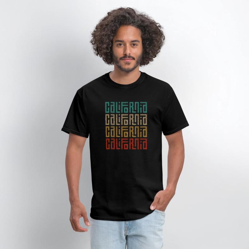 California Vibes Colorful Graphic T-Shirt