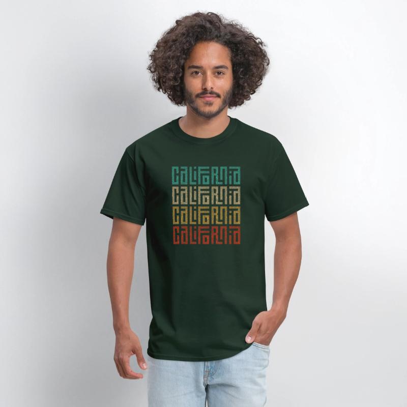 California Vibes Colorful Graphic T-Shirt