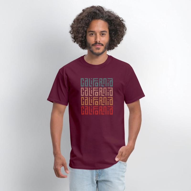 California Vibes Colorful Graphic T-Shirt