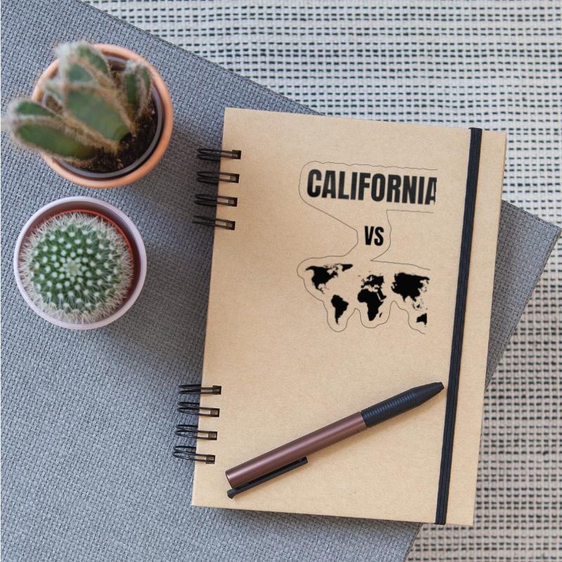 california vs world t-shirt