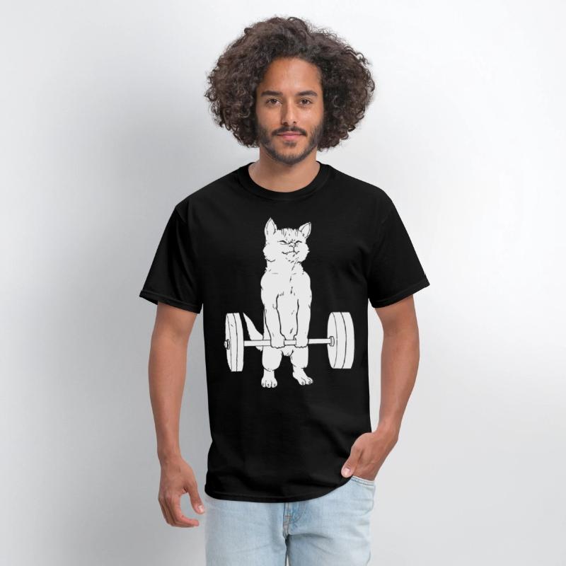 Cat Deadlift Powerlifting lifting T Shirt