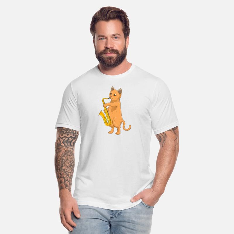 Cat Playing Saxophone Cat Jazz Sax Saxophonist