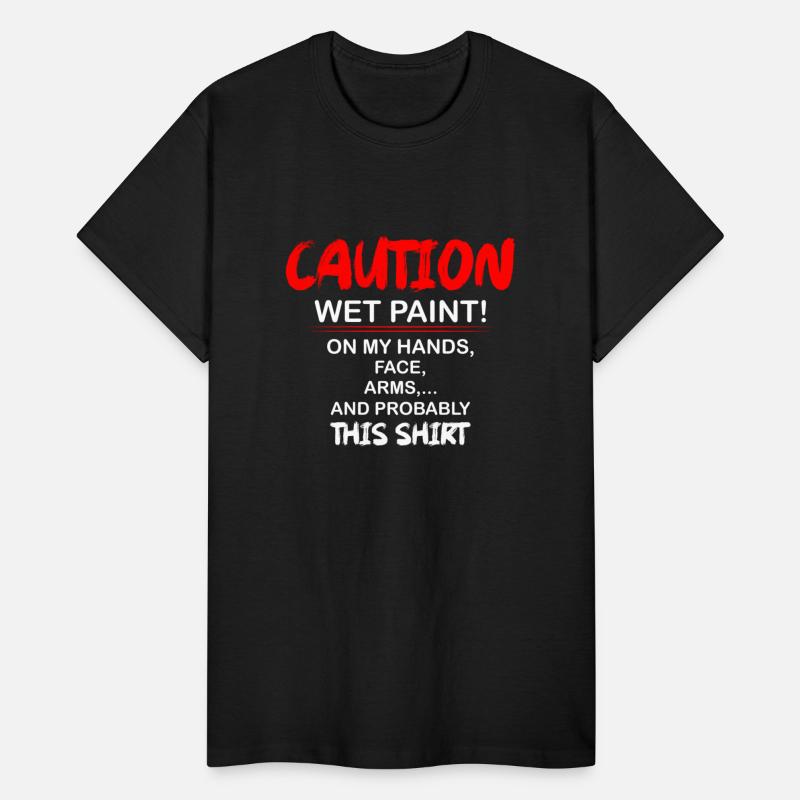 Caution Wet Paint! Professional Painter Job