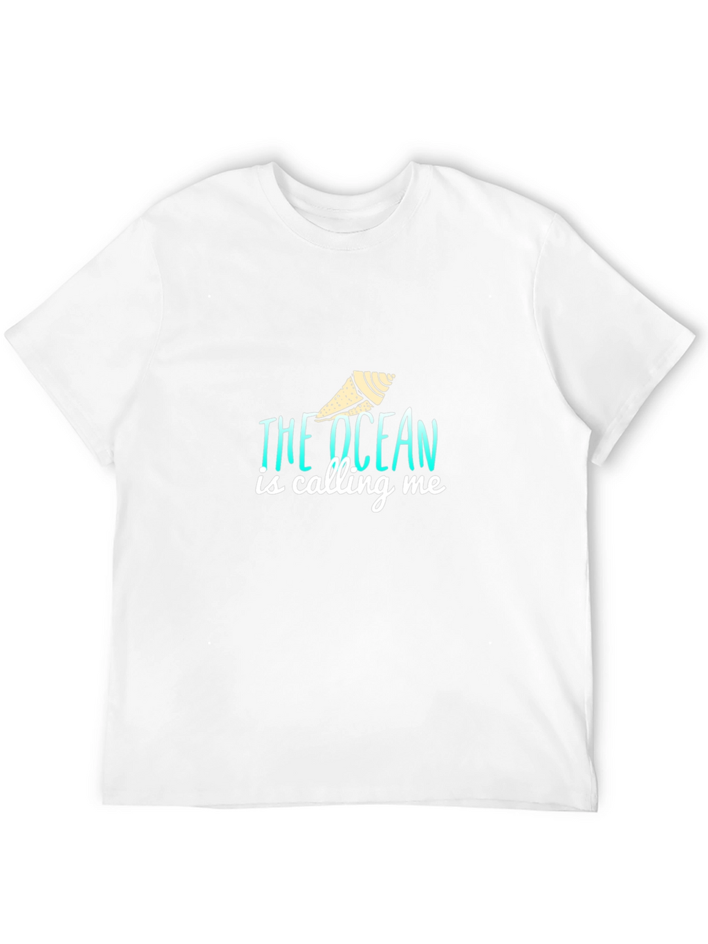The Ocean is Calling Me Black T-Shirt