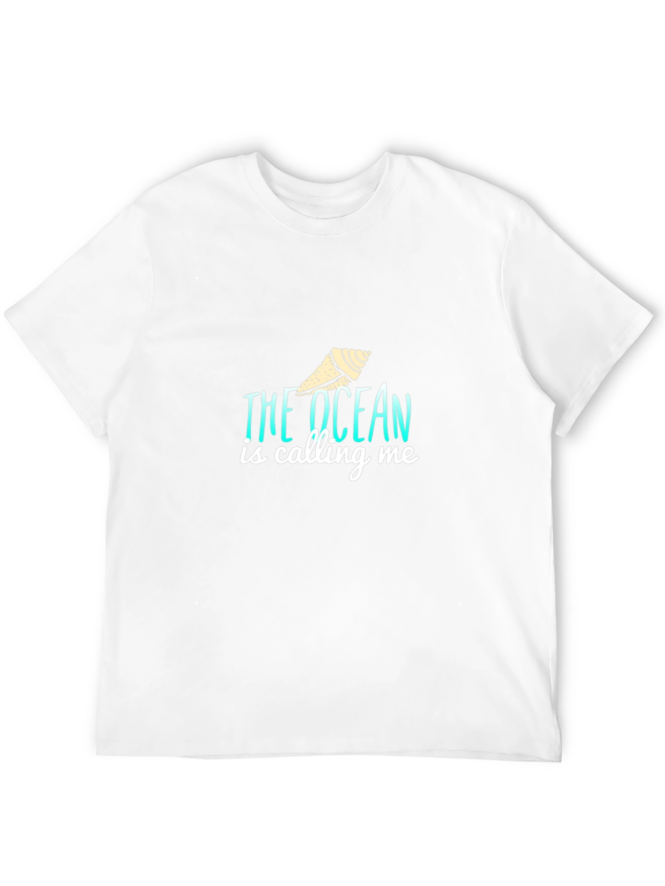 The Ocean is Calling Me Black T-Shirt