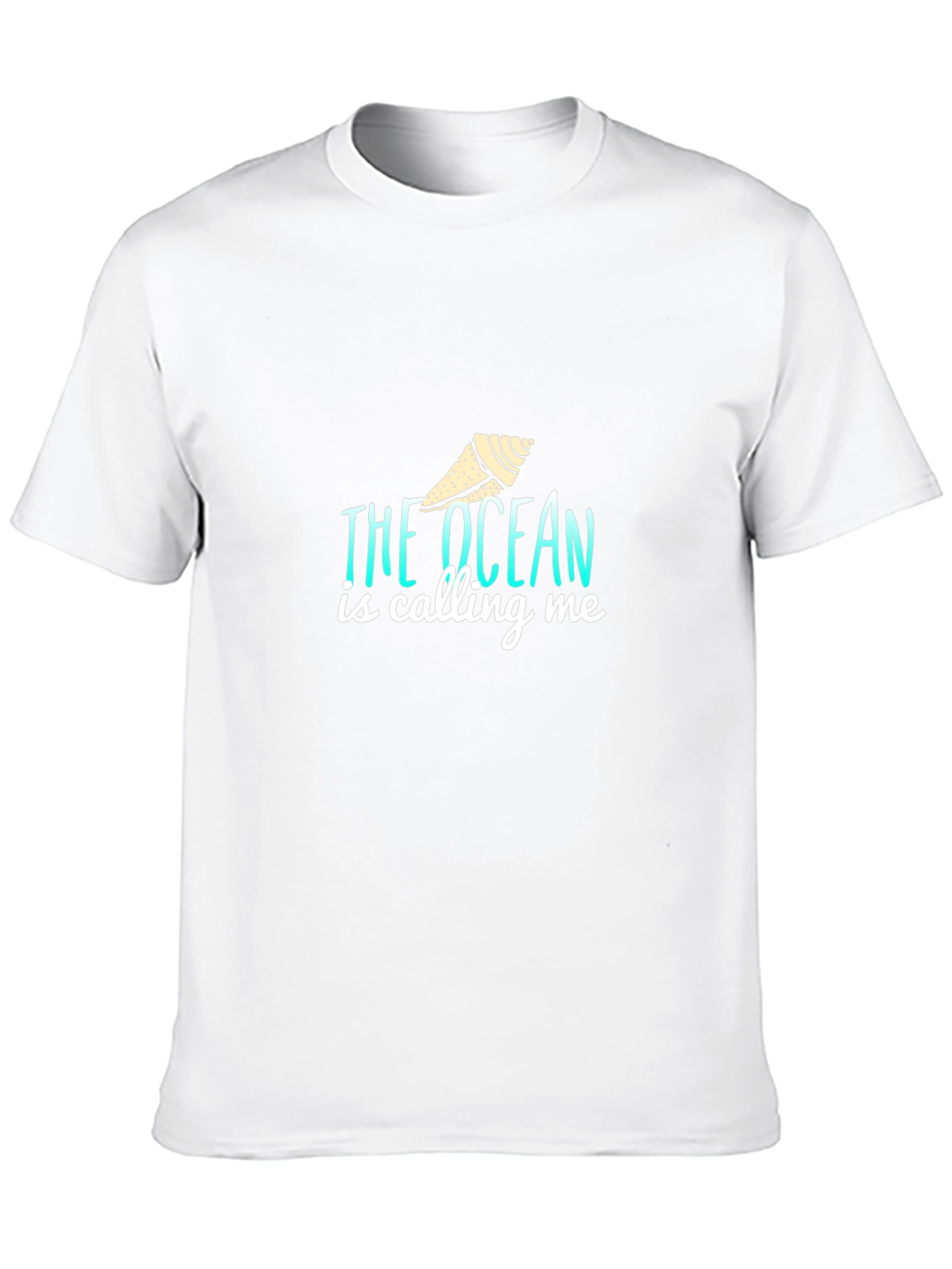 The Ocean is Calling Me Black T-Shirt