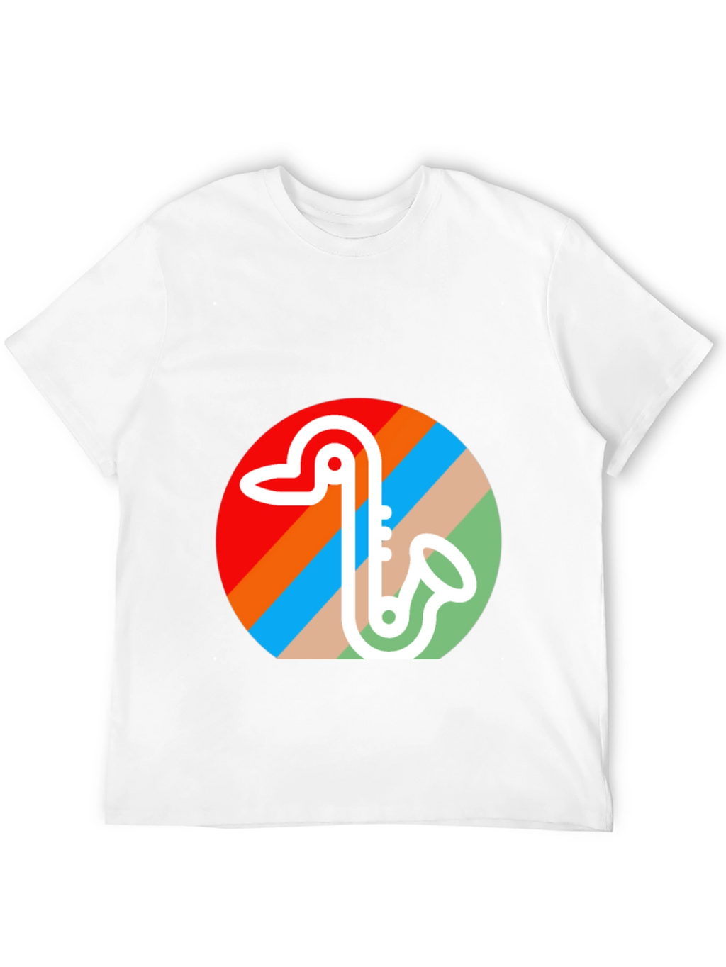 Retro Saxophone Graphic Tee