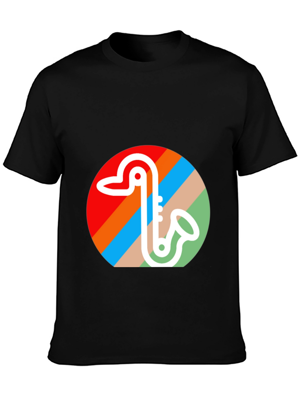 Retro Saxophone Graphic Tee
