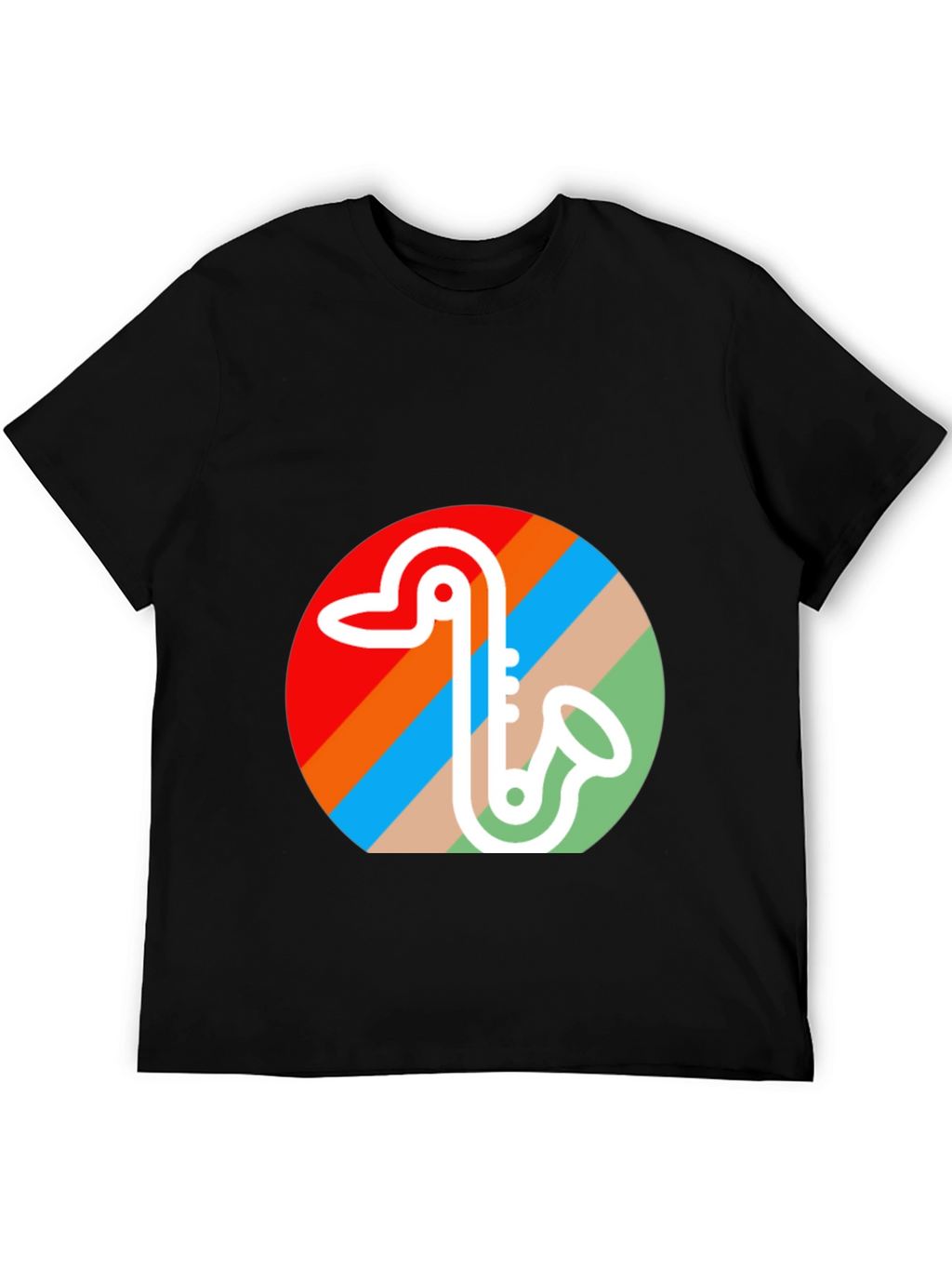 Retro Saxophone Graphic Tee