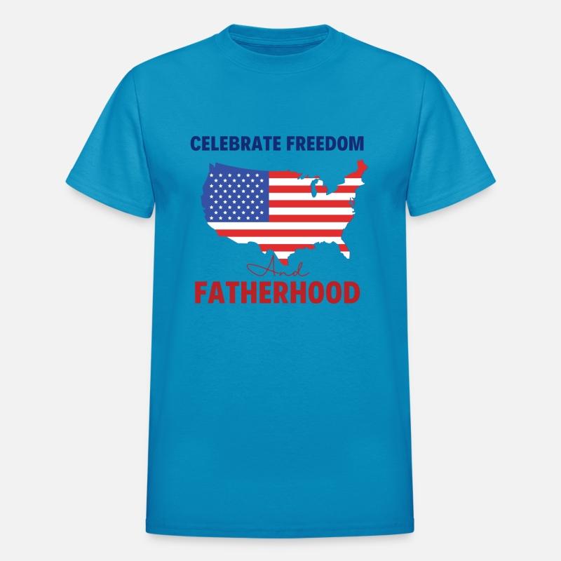 Celebrate Freedom and Fatherhood with flag America