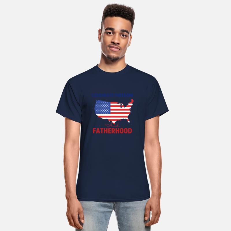 Celebrate Freedom and Fatherhood with flag America