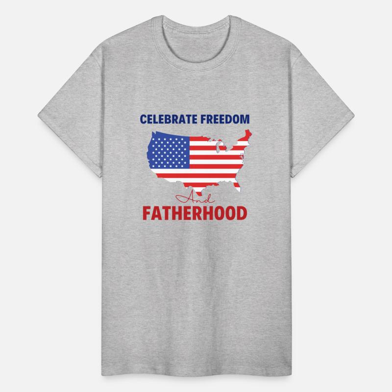 Celebrate Freedom and Fatherhood with flag America