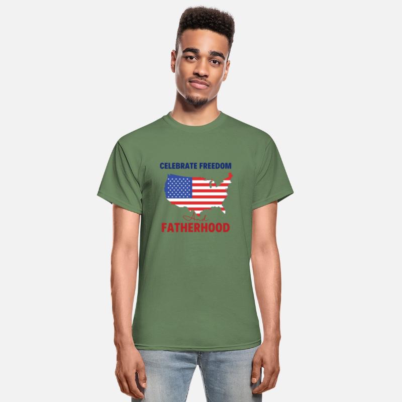 Celebrate Freedom and Fatherhood with flag America