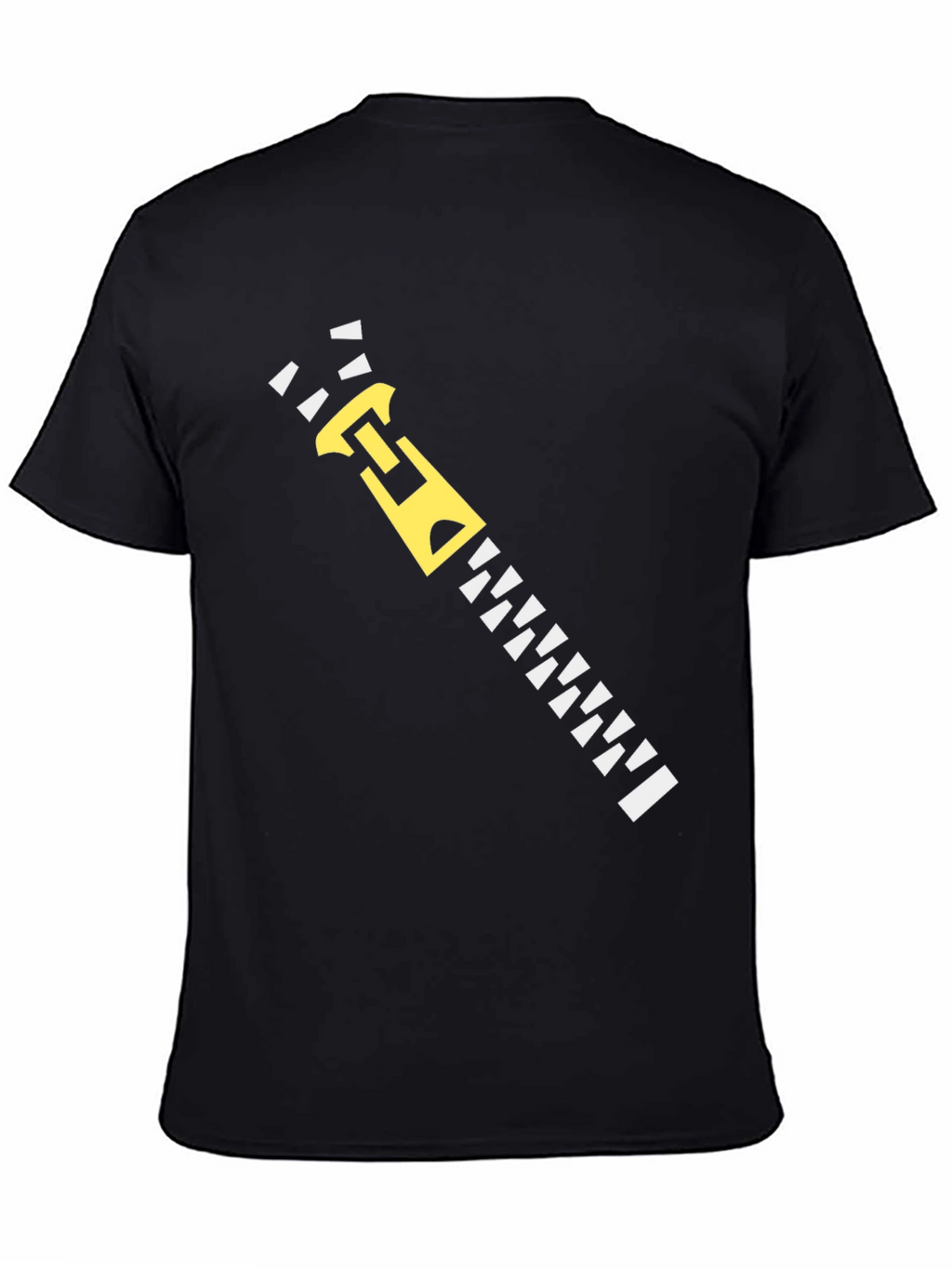 Zipper Graphic Tee - Funny Novelty T-Shirt