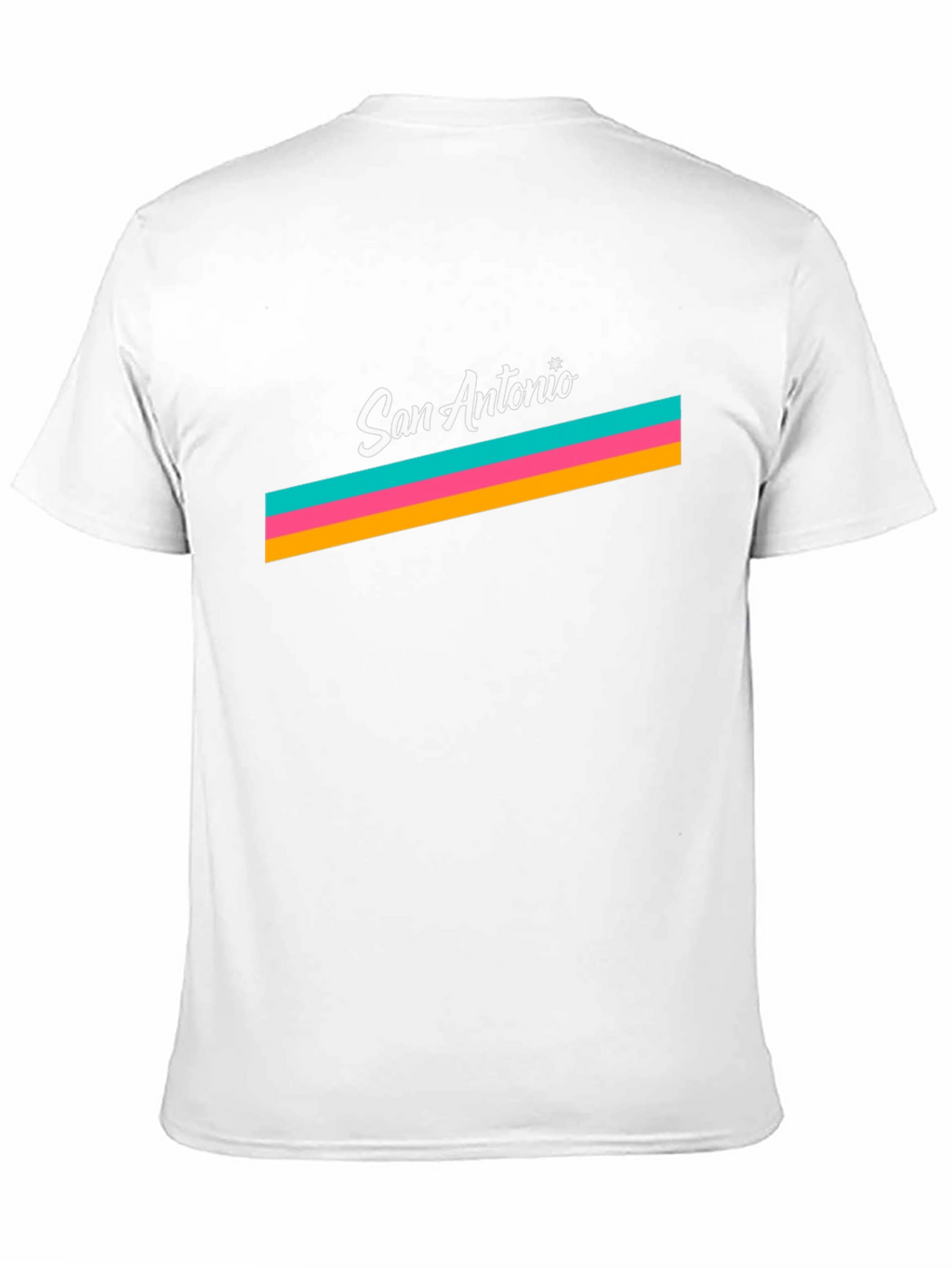 San Antonio Retro Stripe Graphic Tee - Black