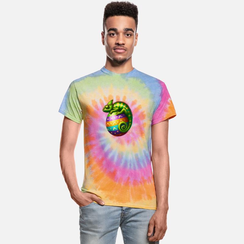 Charming Chameleon on Easter Egg Perch