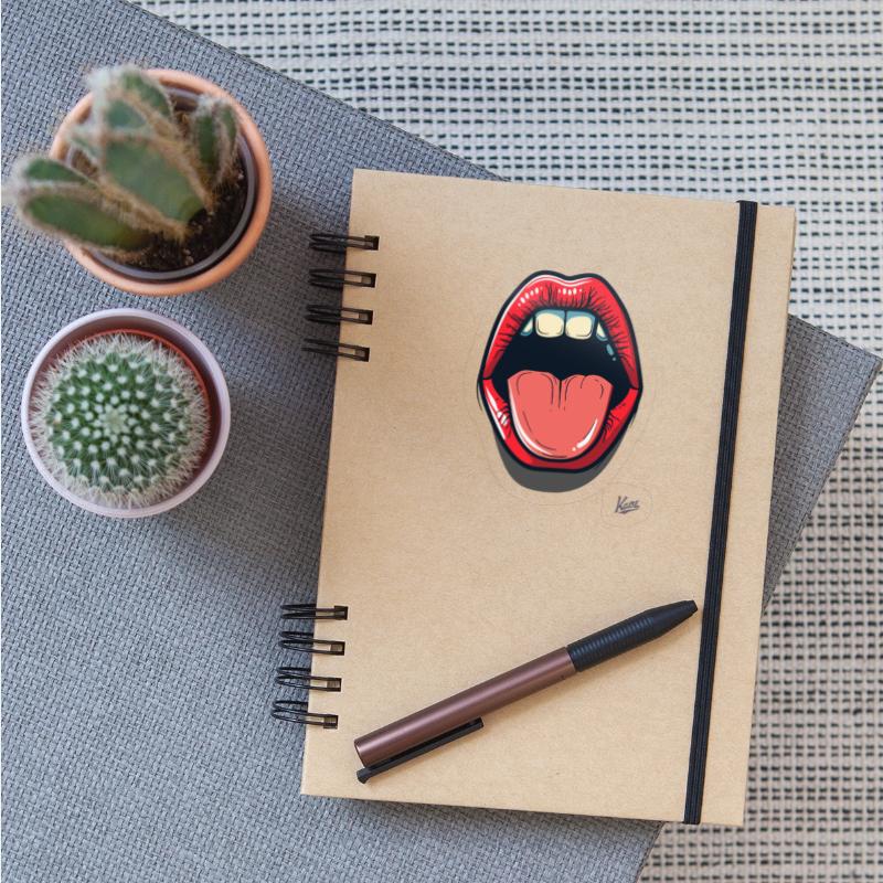 Cheeky Open Mouth with Tongue Out