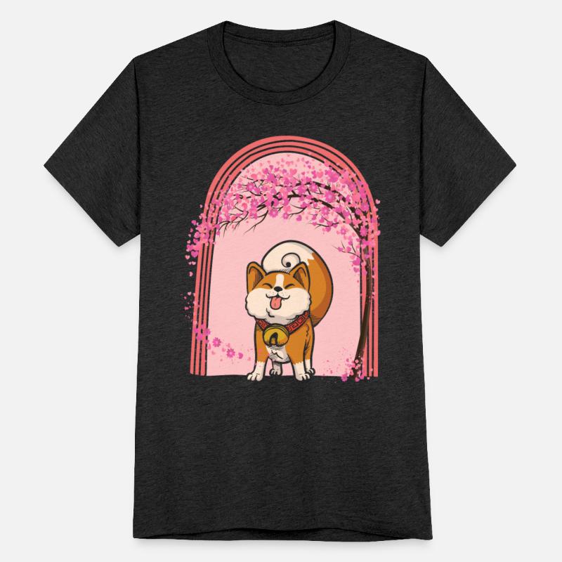 Cherry Blossom Shirt, Shiba Inu Dog Sakura Kawaii