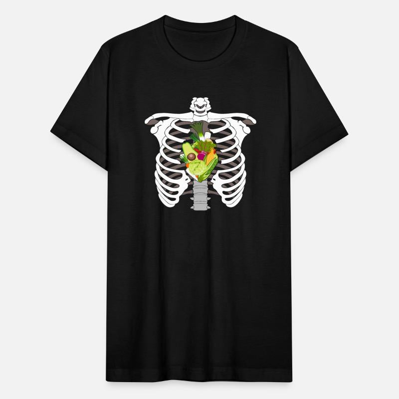 CHEST X-RAY VEGAN VEGETABLE HEART DESIGN