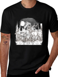 Wildlife Silhouette Black T-Shirt