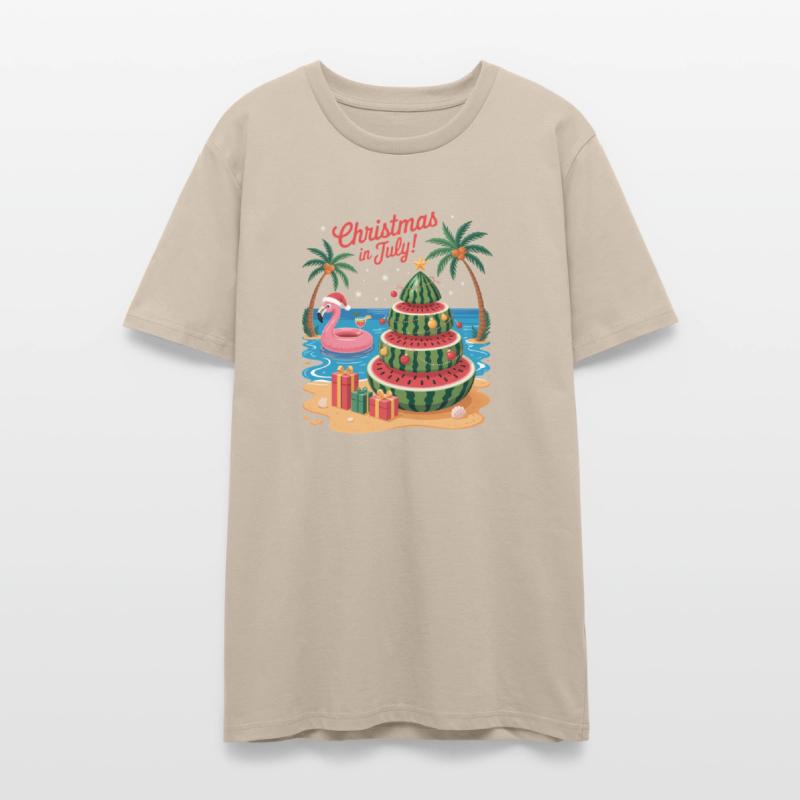 Christmas In July Watermelon Xmas Tree Santa