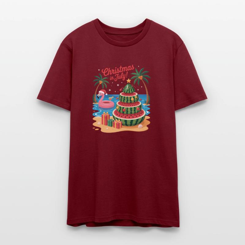 Christmas In July Watermelon Xmas Tree Santa