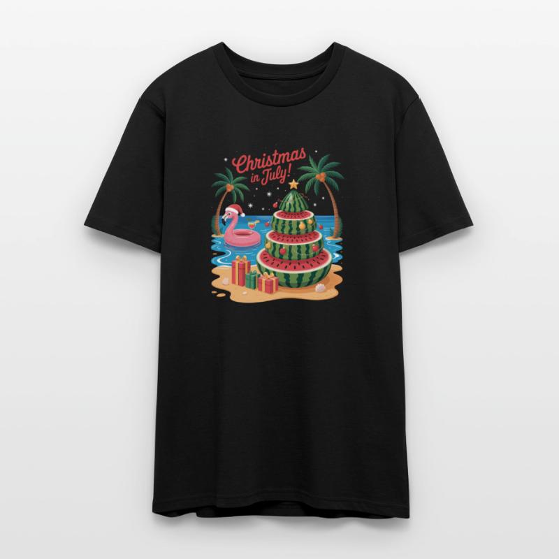 Christmas In July Watermelon Xmas Tree Santa