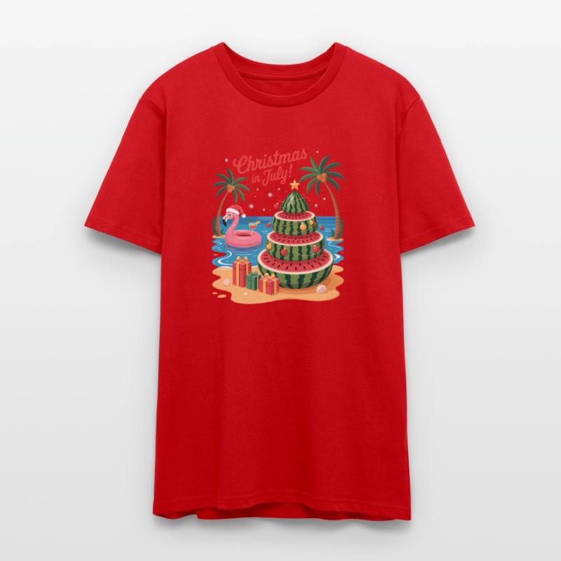 Christmas In July Watermelon Xmas Tree Santa