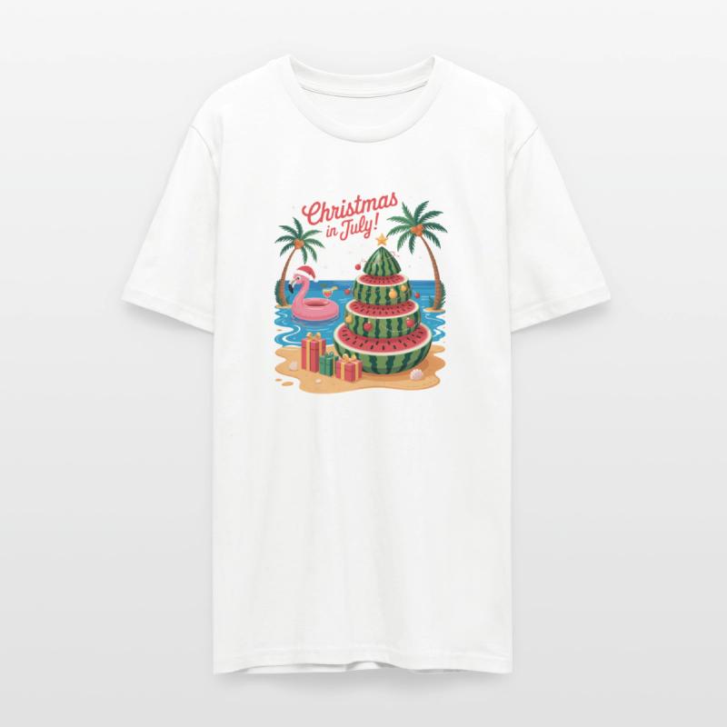 Christmas In July Watermelon Xmas Tree Santa