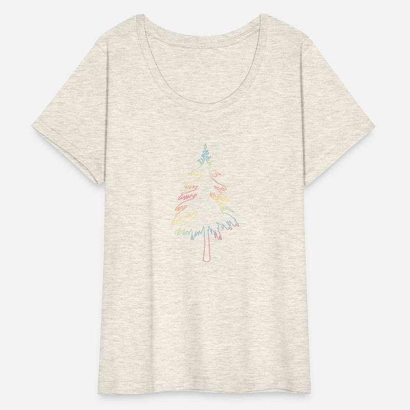 Christmas tree, fir tree or Christmas tree outline