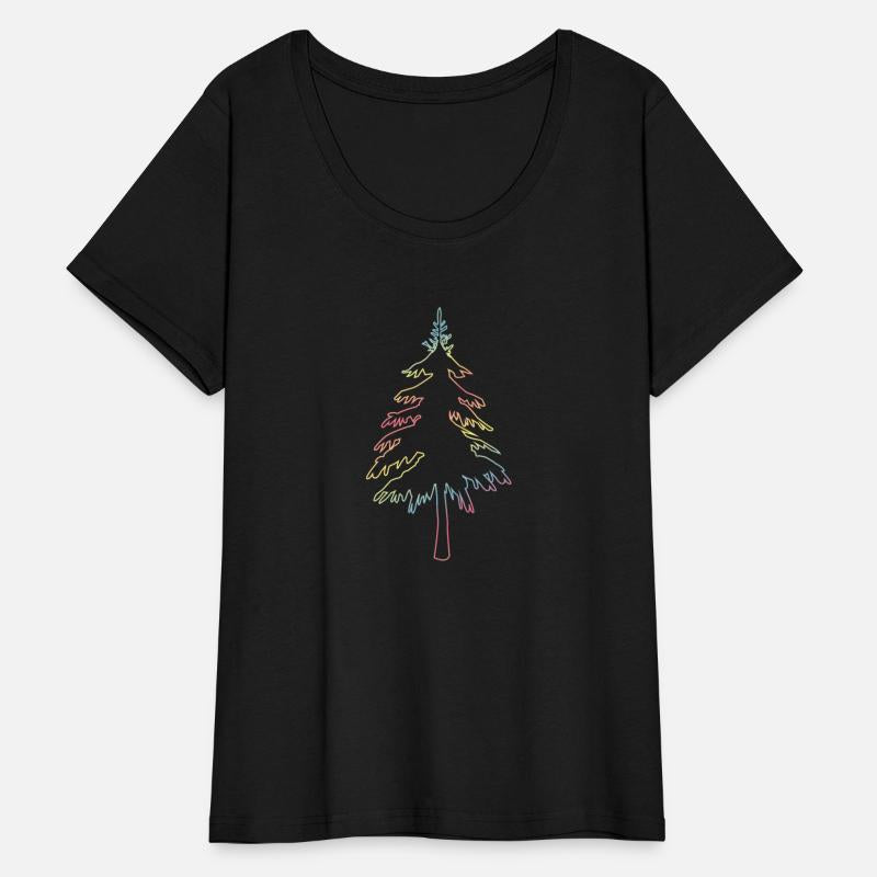 Christmas tree, fir tree or Christmas tree outline