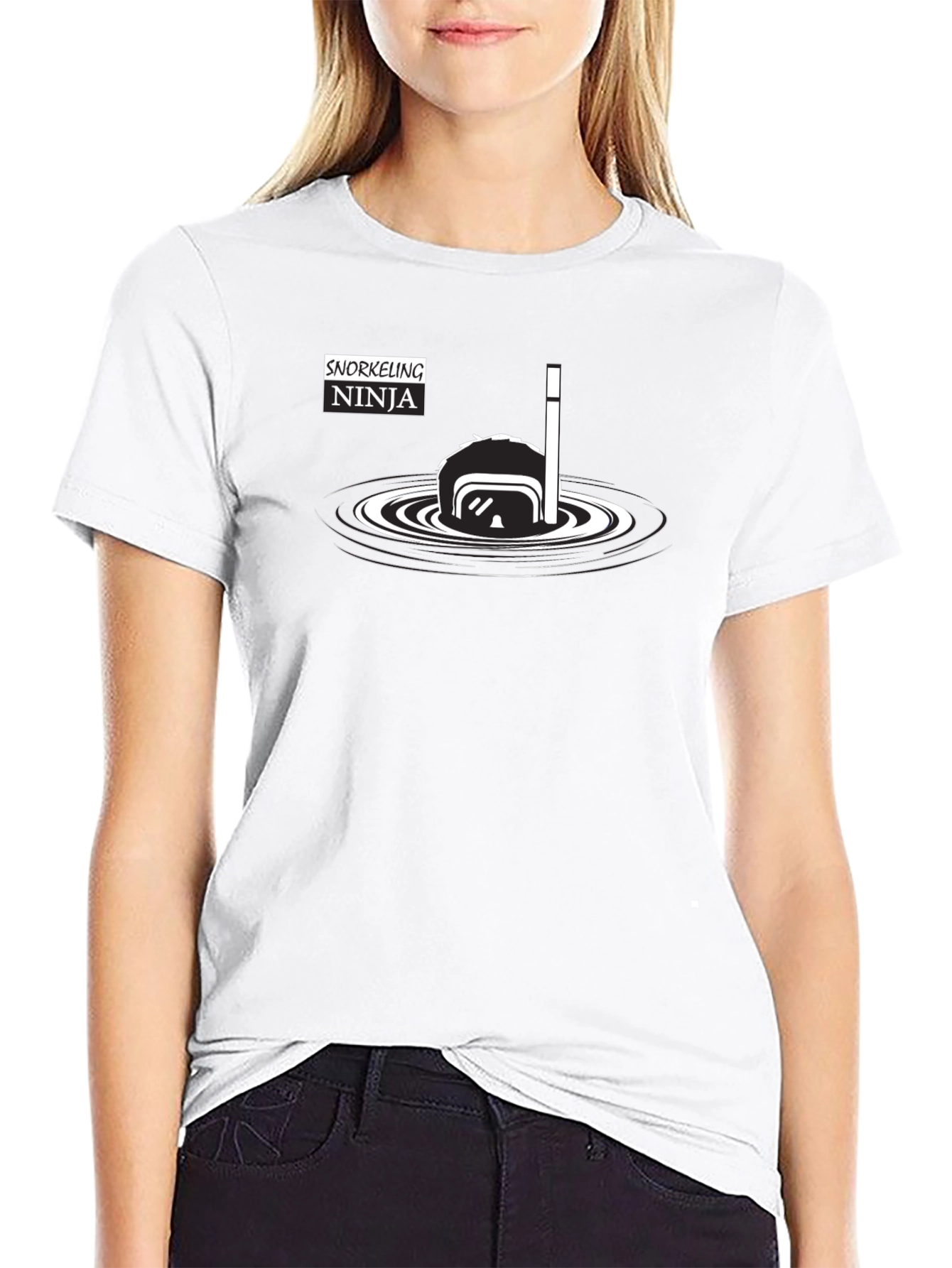 Snorkeling Ninja T-Shirt - Black
