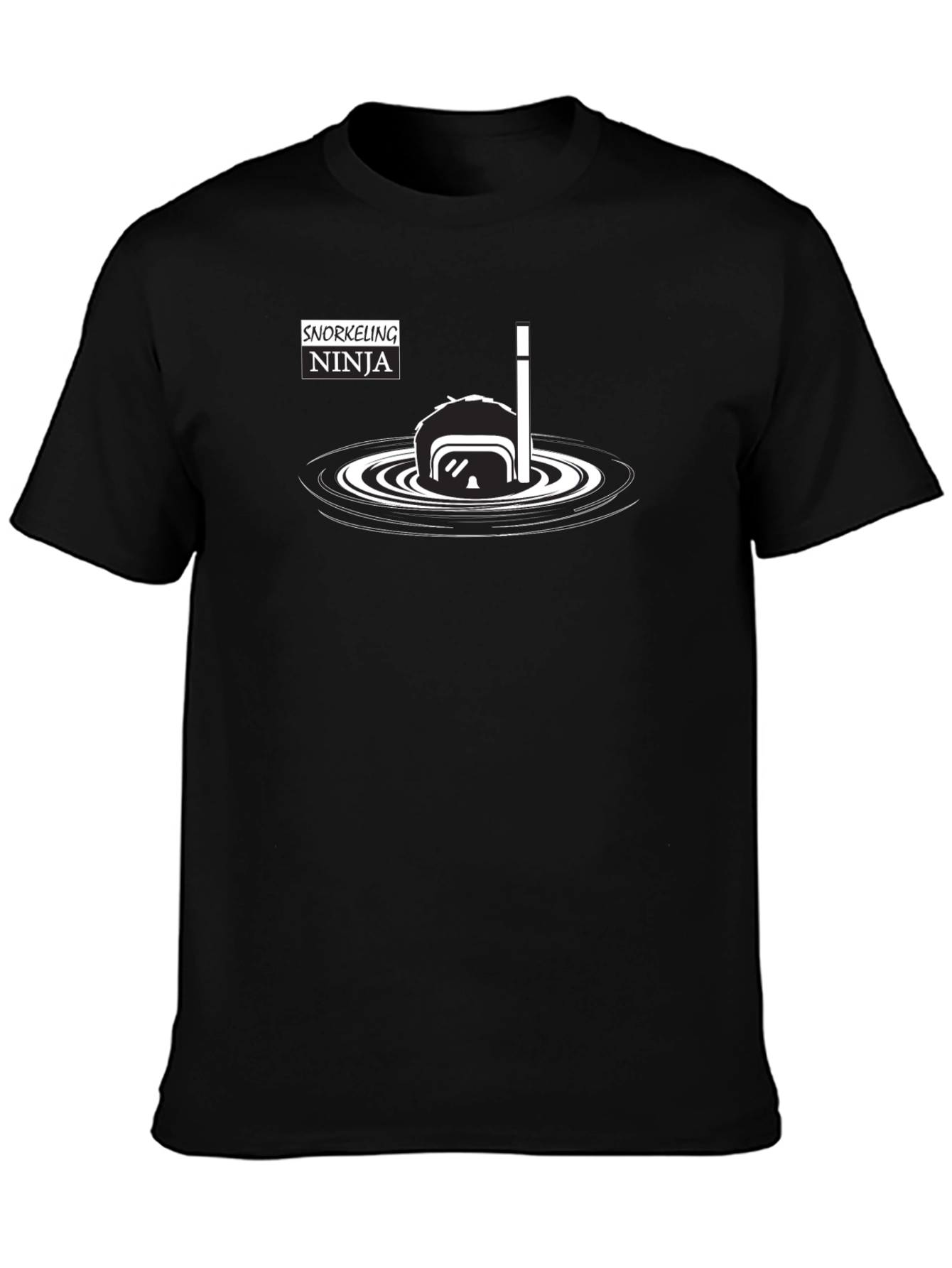 Snorkeling Ninja T-Shirt - Black