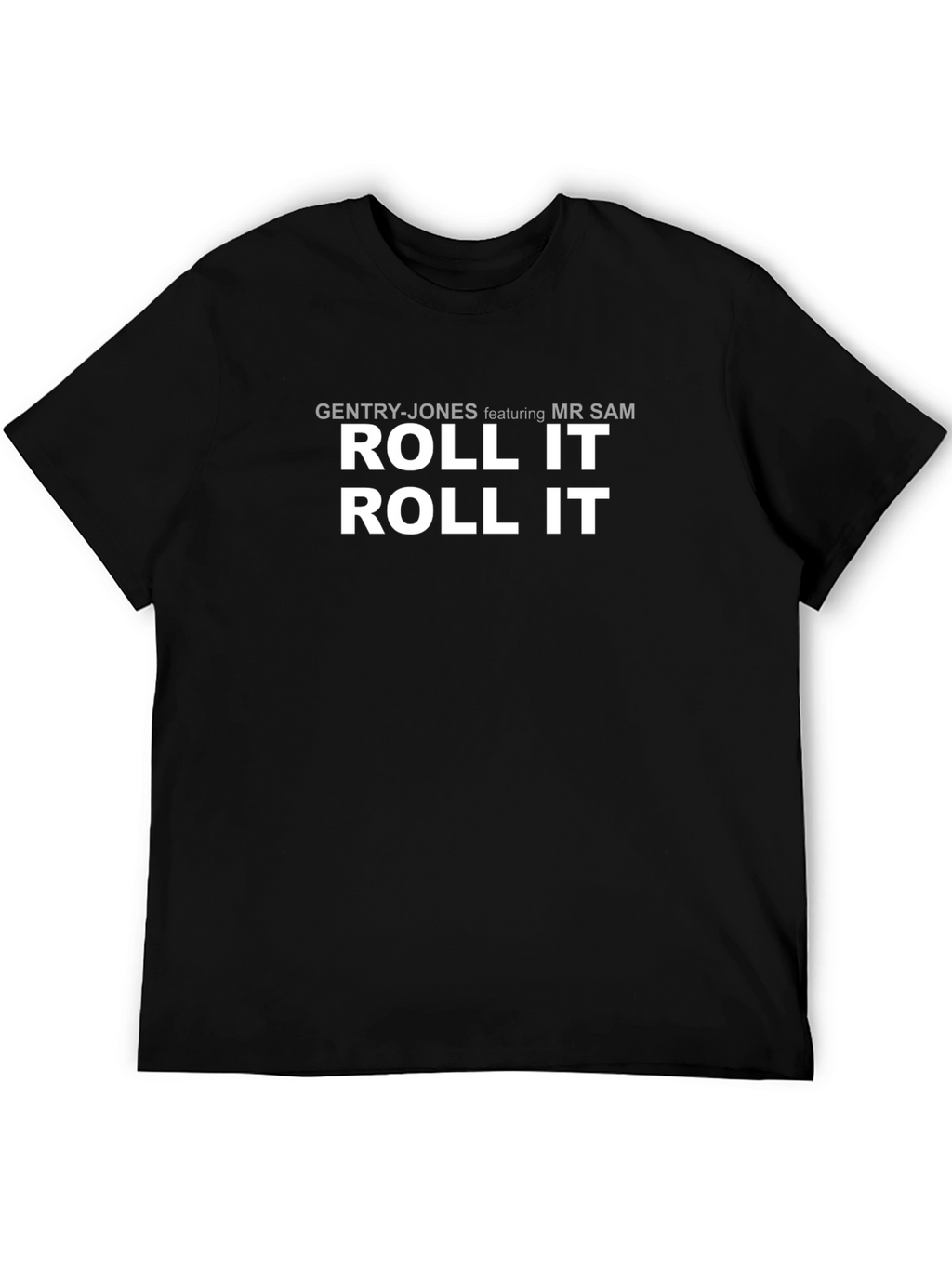 Roll It T-Shirt Black Cotton Blend