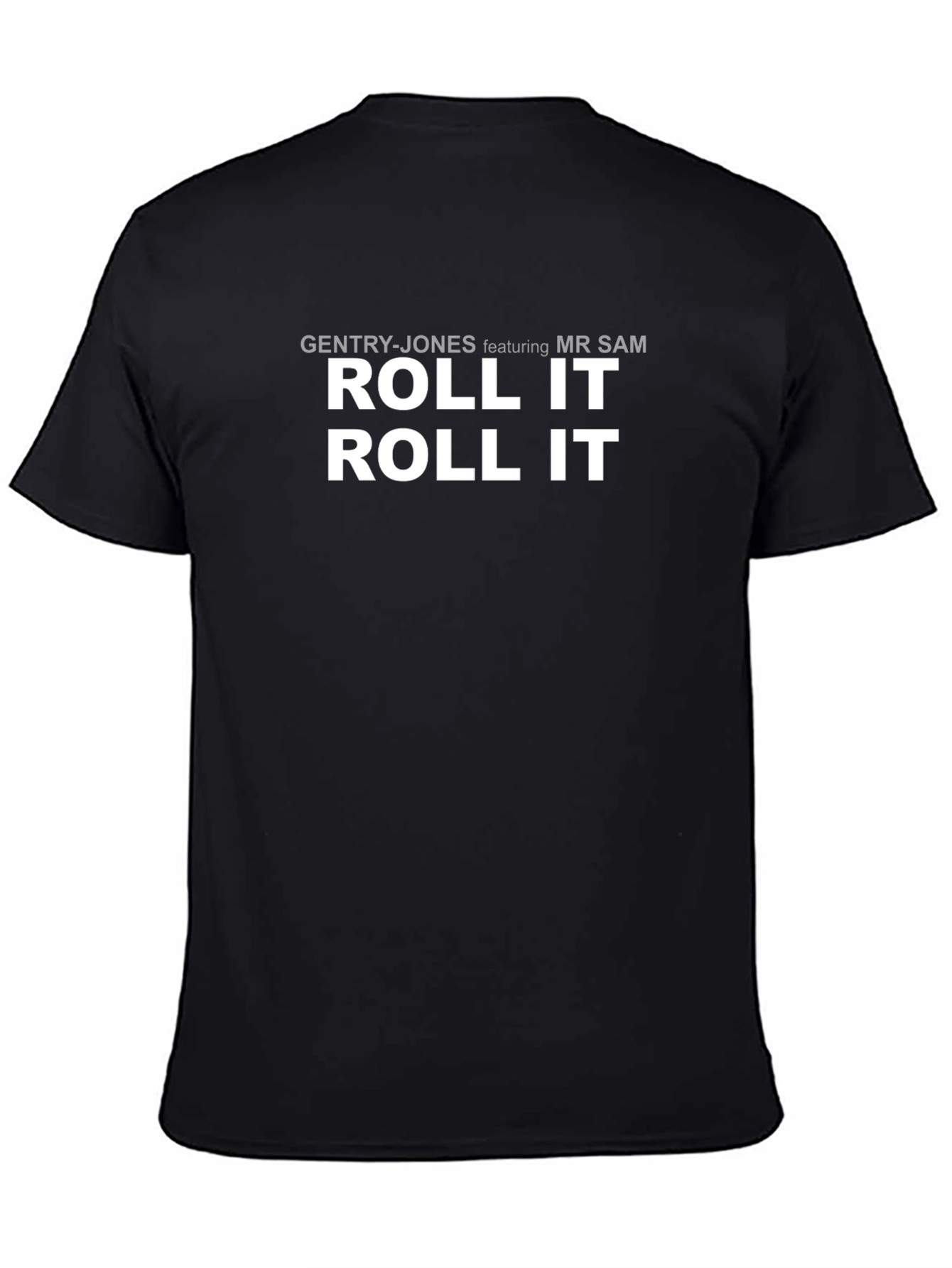 Roll It T-Shirt Black Cotton Blend