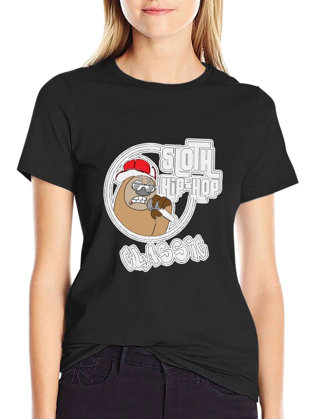 Sloth Hip-Hop Classic Graphic Tee