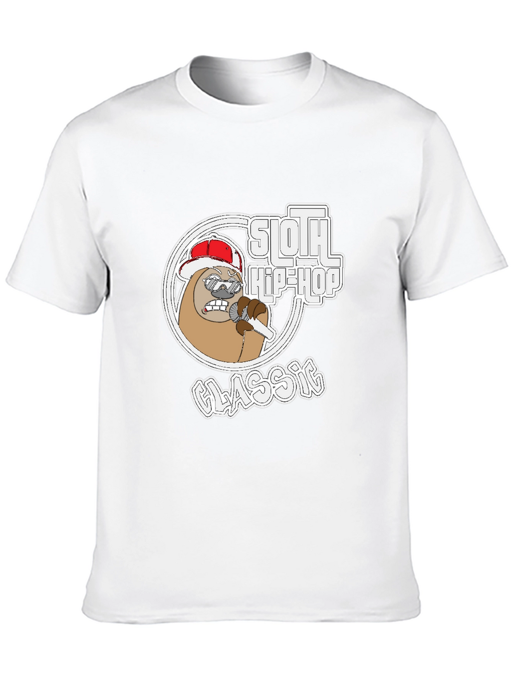 Sloth Hip-Hop Classic Graphic Tee